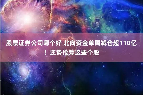 股票证券公司哪个好 北向资金单周减仓超110亿！逆势抢筹这些个股